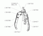 EXTRACTOR FORZA SERIE 1300ALT AUTOCENTRANTE DE 3 PATAS